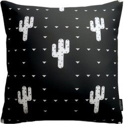 Black Cactus | 45 x 45 cm | Kussenhoes | Katoen/Polyester