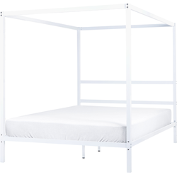 LESTARDS - Hemelbed - Wit - 160 x 200 cm - Staal
