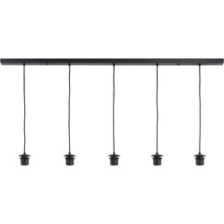 Highlight - Balk - Hanglamp - E27 - 130 x 35  x  130cm - Zwart