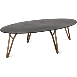 Benoa Clarksville Black / Antique Bronze Oval Coffee Table 139 cm