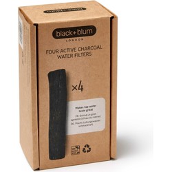 Zwarte+Blum Actieve Houtskool Waterfilter x 4