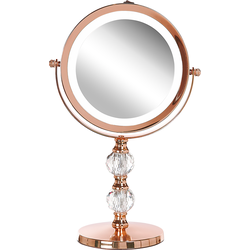 Beliani CLAIRA - Make-up spiegel-Roségoud-IJzer, Glas