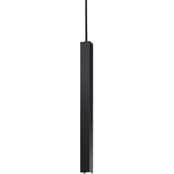 Landelijke Metalen Ideal Lux Ultrathin LED Hanglamp - Zwart