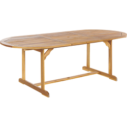 Beliani MAUI - Tuintafel-Lichte houtkleur-Acaciahout