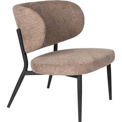 Housecraft Living Sanne Loungestoelen/ Fauteuil Bruin - Set van 2