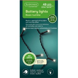 Kerstverlichting - LED - op batterij - 400 cm - buiten - 48 lampjes - boomverlichting - Kerstverlichting kerstboom