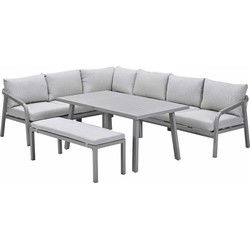 Garden Impressions Tarera lounge dining set 6-delig R - taupe