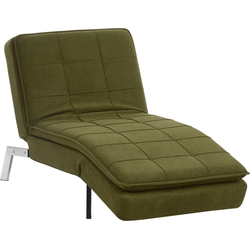 Beliani LOIRET - Chaise longue-Groen-Polyester