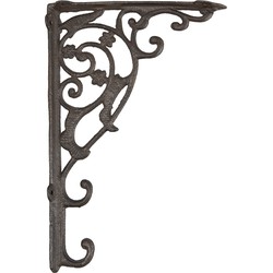 Clayre & Eef Hoekijzer  4x33x21 cm Bruin Ijzer Plankdrager