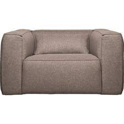 WOOOD Exclusive Bean Fauteuil Incl. Kussen - Taupe - 74x146x98