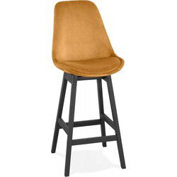 MORISS halfhoge snackkruk 48x56x103 cm Mosterd
