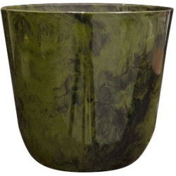 Pot Palermo marble green D21 H19 cm