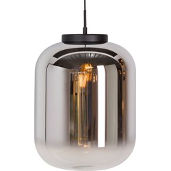 Bulciago Glazen hanglamp smoke/zwart d:35cm - Eigentijds Modern - 2 jaar garantie