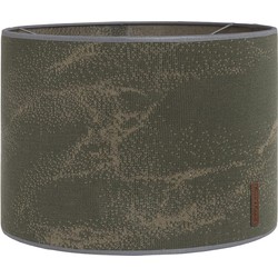 Baby's Only Gebreide lampenkap babykamer - Hanglamp Marble - Khaki/Olive - Ø30 cm - Inclusief pendel - E27 fitting - 60 watt
