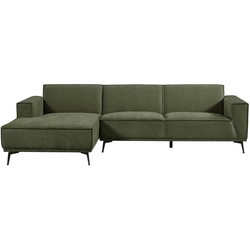 Tower living Leeds 2,5-seater AR + Chaise Lounge L Bottle Green