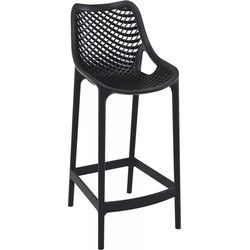 BROZER halfhoge snackkruk 44x51x95 cm Zwart