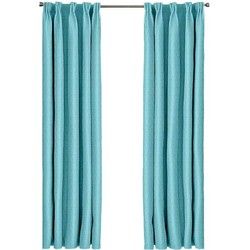 Larson - Luxe geweven blackout gordijn - met haken - 3m x 2.5m - Mint-turquoise