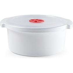 PlasticForte Magnetronschaal met speciale deksel - 3L - 25x23x10 cm - Magnetronbakken