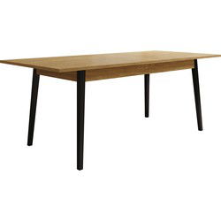 Meubella Eetkamertafel Monor - Eiken - 200 cm - Uitschuifbaar