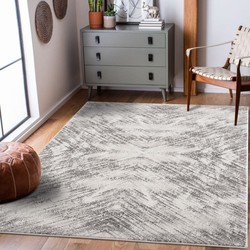 Rosalia Modern Grijs vloerkleed - Marmer Design - 120 X 170 CM