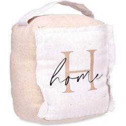 Giftdecor Deurstopper - 1 kilo - beige - canvas - Home - 14,5 x 16 x 19 cm - Deurstoppers