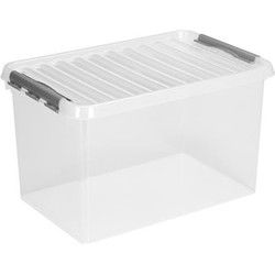 Sunware opslagbox - met deksel - kunststof - 62 liter - 60 x 40 x 34cm - Opbergbox
