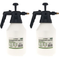 Set van 2x stuks drukspuit/plantensproeier 1,5 L - Drukspuiten