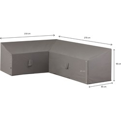 Madison - Hoes voor loungesets - 270 x 210 x 90 - Grijs