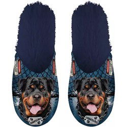 PANTOFFEL ROTTWEILER DONKERBLAUW MAAT 39-42