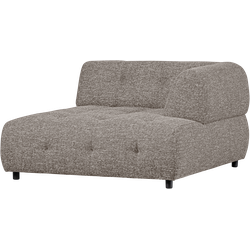 WOOOD Louis 1,5-Zits Chaise Longue - Polyester - Coffee - 73x122x140