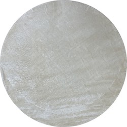 Tapijtenloods Samba Soft Fluffy Vloerkleed Laagpolig Creme- 150 CM ROND