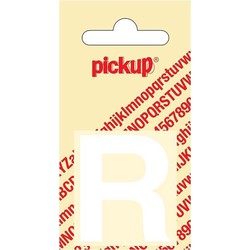 Plakletter Helvetica 40 mm Sticker witte letter r - Pickup