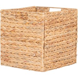 Passo Basket - Foldable basket in water hyacinth 30x30x30 cm