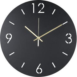 Spinder Design klok Time Ø 40 - Zwart