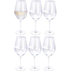 Atmos Fera Wijnglazen - 6x stuks - kristalglas - 520 ml - Wijnglazen