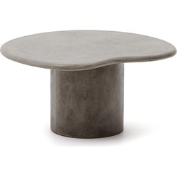 Kave Home - Salontafel Macarella van cement 83 x 77 cm