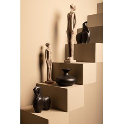 PTMD Decoratieve Standbeeld Keiton - 11x11x60 cm - Cement - Grijs