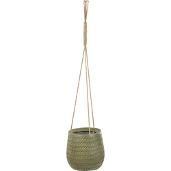 LIVADIA - Bloempot - Olijfgroen - 20 cm - Vezelklei