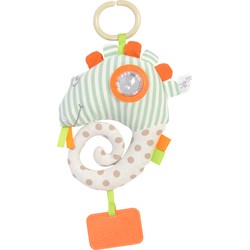 Dolce Dolce Toys speelgoed Primo activiteitenknuffel kameleon Leon - 17 cm