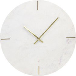 Light&living Klok Ø43 cm MORENO marmer wit
