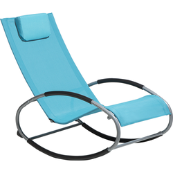 CAMPO  - Strandstoel - Turquoise - Staal