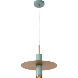 Retro-chique elegante hanglamp 35 cm Ø GU10 turkoois