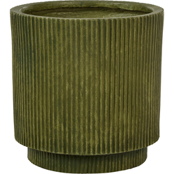 DARIA - Bloempot - Olijfgroen - 30 cm - Kleivezels