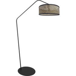 Anne Lighting - vloerlamp - ZigZag - naturel zwart - metaal - booglamp - E27 - 4238ZW