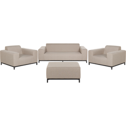 Beliani ROVIGO - Loungeset-Beige-Polyester