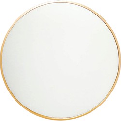 Mirror - Round - Metal - Gold - 80x2,5x80cm