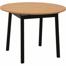 Uitschuifbare tafel van 100 tot 131 cm met massief houten poten - VINA