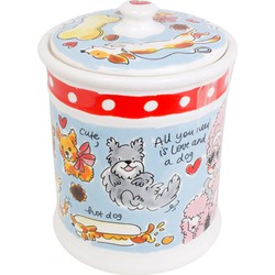 BLOND AMSTERDAM VOORRAADPOT HOND 16X16X22,5 CM