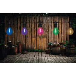 10 Partylights 6 x 7 cm Multi Filament