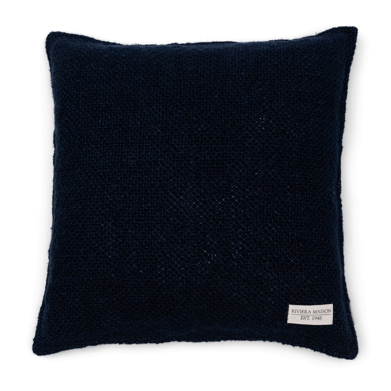 Riviera Maison Kussenhoes 50x50 - Rough Linen Pillow Cover - Blauw  - 